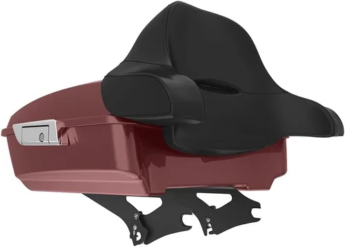 Miniatura 162 de King Tour Pack para Harley Alpine Green, cierre de paquete turístico, portaequipajes superior, soporte de montaje negro, placa de metal para Harley
