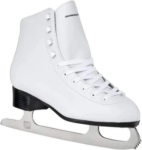 Winnwell Patines de hielo para mujer, patines artísticos blancos para niñas y mujeres, ideales para principiantes y patinadoras recreativas