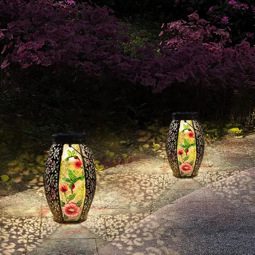 Miniatura 8 de Lámpara Solar de Colibrí Larekook para Exteriores Impermeable, Lámpara Colgante Grande de Metal de 13" Decorativa, Luces Solares de Colibrí