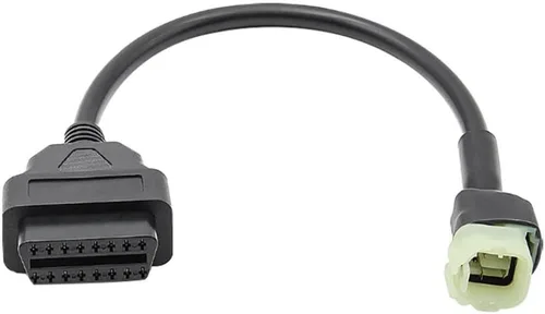 YHNNH 4Pin To OBD2 Motorbike Diagnostic Scanner Adapter Compatible With Motorcycle ECU Systems