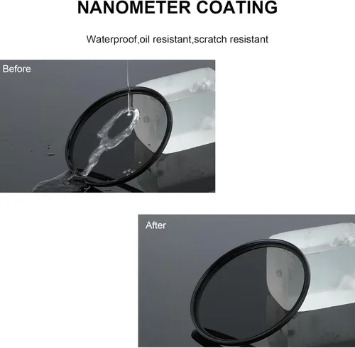 Miniatura 7 de Newks Filtro de lente ND64 de 2.835 in (filtro de densidad neutra fija de 6 paradas), 30 recubrimientos multicapa HD impermeable importación AGC