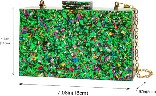 Miniatura 4 de LETODE Bolsos de mano de acrílico, bolso de plexiglás para mujer