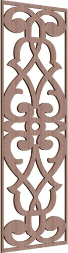 Miniatura 154 de 9 3/8"W x 24 3/8"H x 1/4"T Bellaire Decorativos Paneles de pared de madera calado, abedul