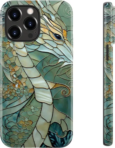 Miniatura 20 de LUHOURI Funda para iPhone 12 Mini, compatible con carga inalámbrica, doble capa, interior de silicona suave + carcasa exterior dura, bonito diseño