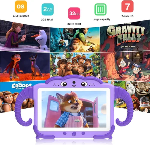 Miniatura 4 de Tableta para niños de 7 pulgadas para niños de 3 a 7 años, tableta para niños pequeños, tableta de aprendizaje para niños de 32 GB