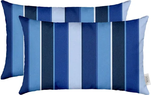 Miniatura 138 de RSH DECOR: Sunbrella - Juego de 4 almohadas lumbares, 20 x 12 pulgadas, tela de rendimiento resistente al agua y a la decoloración, fundas