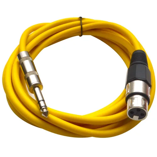 Miniatura 23 de Seismic Audio - SATRXL-F2 - Cable de conexión XLR naranja de 2 pies hembra a 1/4" TRS