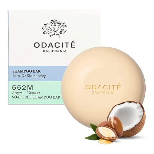 Miniatura 7 de Odacité Shampoo Bar – Champú sólido sin sulfato de argán y coco para todo tipo de cabello, cabello rizado y teñido – Hidratante, sin plástico