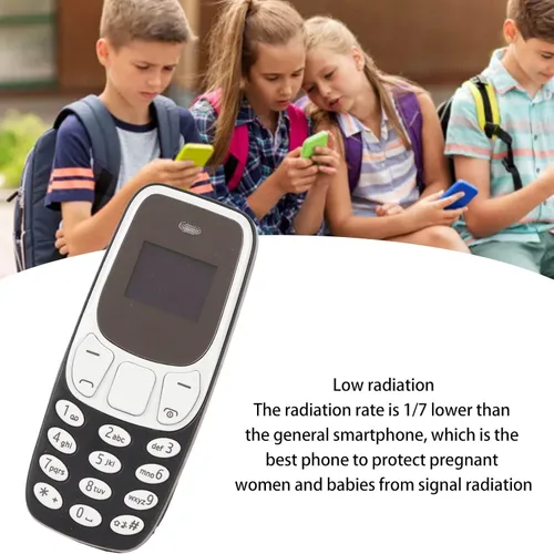 Miniatura 4 de Zopsc BM10 Worlds Teléfono móvil más pequeño desbloqueado, GSM 2 en 1 Mini teléfono móvil con manos Bluetooth Dialler Dual SIM Card GSM (negro)