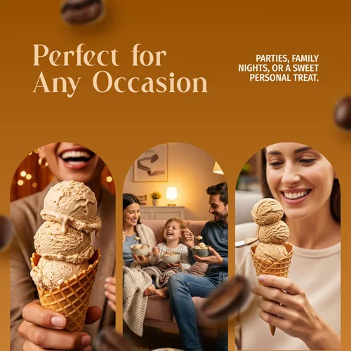 Miniatura 6 de Triple Scoop - Mezcla de helado prémium para hacer helados. Simple, fácil, delicioso. De mezcla gourmet a máquina en 5 minutos, hace 2 cuartos