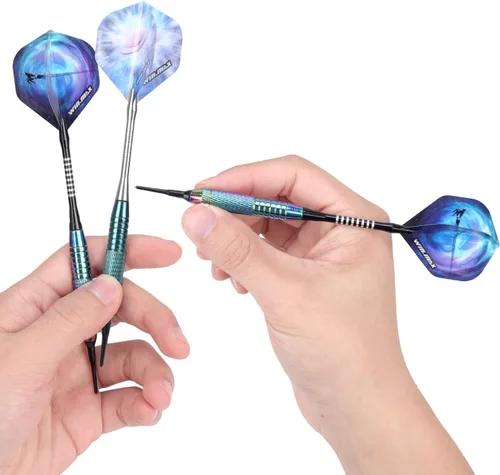 Miniatura 7 de WIN.MAX Darts Plastic Tip - Soft Tip Darts Set - 12 Pcs 18 Gram with 100 Extra Dart Tips 12 Flights Flight Protectors and Wrench for Electronic Dart