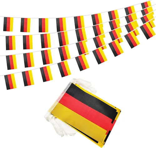 Miniatura 20 de Bandera mexicana de 100 pies, mini bandera de México, pequeña pancarta para fiestas, tiendas y bares, decoración al aire libre, 76 banderas México
