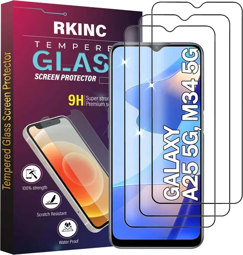 Miniatura 27 de RKINC Protector de pantalla [paquete de 4] para Samsung Galaxy A12 / Galaxy A02S / A12 Nacho, protector de pantalla de vidrio templado, 0.013 in