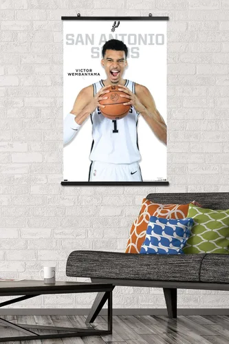 Miniatura 2 de Trends International Póster de pared de la NBA San Antonio Spurs - Victor Wembanyama largometraje de la serie 23 Paquete de póster y clip