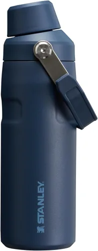 Miniatura 23 de Stanley IceFlow - Botella de agua de flujo rápido, tapa de boquilla en ángulo, ligera y a prueba de fugas para viajes y deportes, acero inoxidable