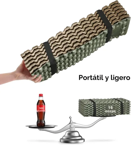 Miniatura 7 de Almohadillas de espuma para acampar para senderismo, colchón ultraligero de celda cerrada, tapete suave impermeable para adultos, esterillas anchas