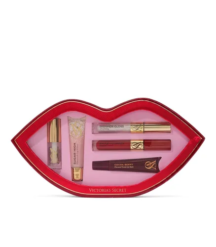 Miniatura 2 de Victoria's Secret Set de regalo de 5 piezas de brillo de labios surtido, brillo con sabor para mujeres