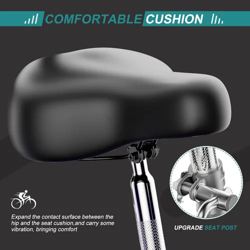Miniatura 5 de MOPHOTO Triciclo plegable para adultos, 7 velocidades, 20/24/26 pulgadas, bicicleta de 3 ruedas para personas mayores, mujeres y hombres, bicicleta
