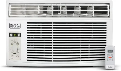 Miniatura 8 de BLACK+DECKER Aire acondicionado de ventana de 8000 unidades térmicas británicas (BTU), unidad de aire acondicionado de ventana enfría hasta 350 pies