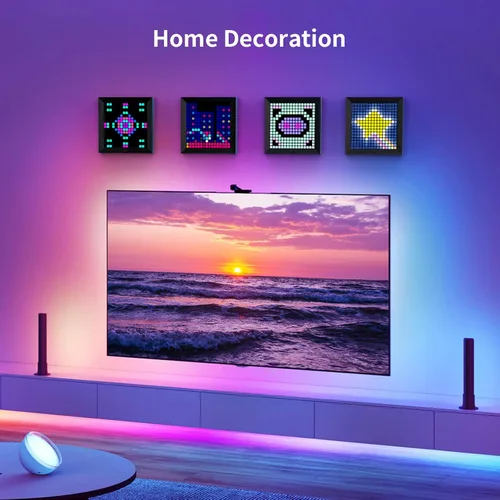 Miniatura 3 de Divoom Panel de visualización de píxeles de luz LED adecuado para barras de luz RGB, control inteligente de aplicación con animación genial