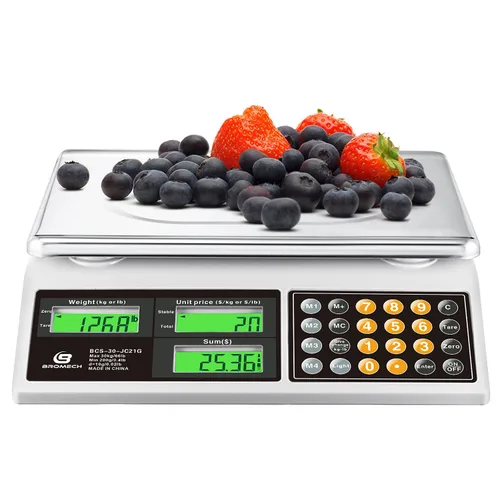 Miniatura 6 de Combo de báscula digital de precio de 66 libras, báscula comercial impermeable IPX7 para productos húmedos, mariscos y báscula de pesaje fácil
