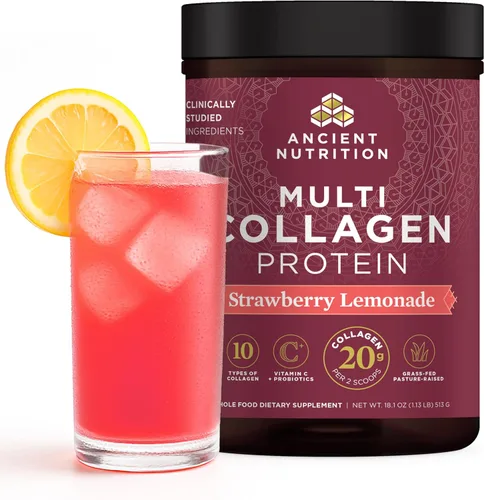 Miniatura 9 de Ancient Nutrition - Péptidos de colágeno en polvo, proteína multi-colágeno, para mujeres y hombres, con vitamina C, probióticos, colágeno