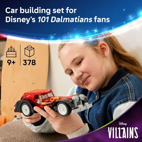 Miniatura 2 de LEGO Disney Cruella De Vil's Car Building Toy – 101 Dalmations juego de construcción de vehículos de simulación para niñas y niños, a partir de 9