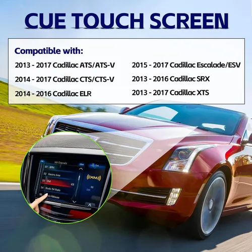 Miniatura 2 de Reemplazo de pantalla táctil CUE para Cadillac 2013-2017 ATS CTS ELR ESCALADE SRX XTS sin gel reemplaza pantallas + herramientas gratuitas