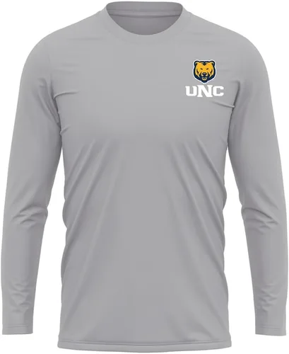 Miniatura 254 de Camisa deportiva de manga larga oficial de la NCAA Collegiate para hombre, con logotipo en el pecho izquierdo, colección Athletic Heather