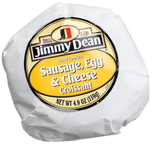 Jimmy Dean FrozenSausage - Croissant de huevo y queso, sándwiches de 4.9 onzas (paquete de 12)