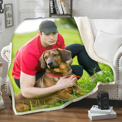 Miniatura 2 de Manta de foto individual personalizada, manta de fotos personalizada para mascotas, manta de forro polar para mascotas, manta personalizada