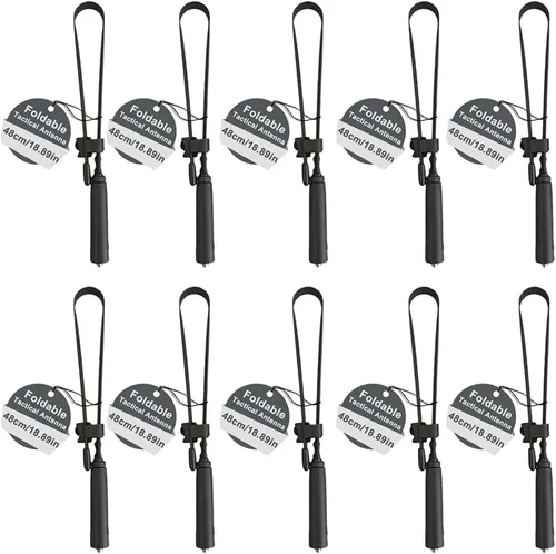 Miniatura 9 de BAOFENG UV-5R - Antena táctica plegable para radio bidireccional GMRS de 18.9 in/18.8 pulgadas de doble banda VHF UHF SMA-Hembra de largo alcance 2