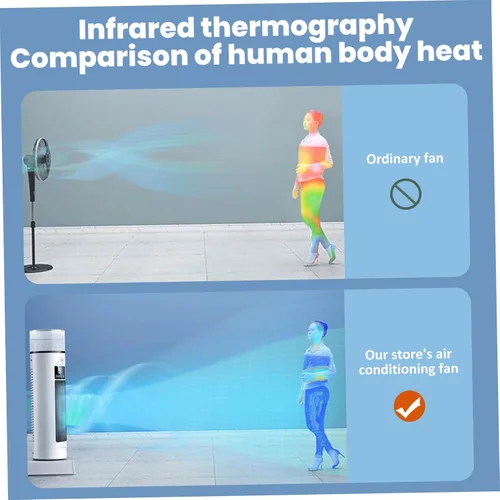 Miniatura 6 de Ventilador de torre de refrigeración por aire 2 en 1 6 velocidades de viento Torre con humidificación Oscilante de 120 ° Temporizador 6H Pantalla