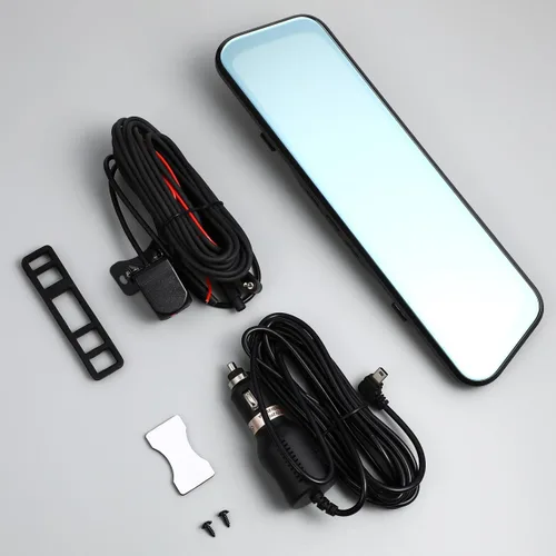 Miniatura 9 de ULTECHNOVO - Espejo con pantalla táctil de 10.23 pulgadas con cámaras delanteras y traseras 1080P, doble grabación, transmisión, multimedia