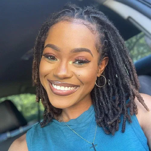 Miniatura 3 de Extensiones Loc de 0.2 in de diámetro, extensiones de rastas de cabello 100% humano para hombres y mujeres, con cobertura de cabeza completa, hechas