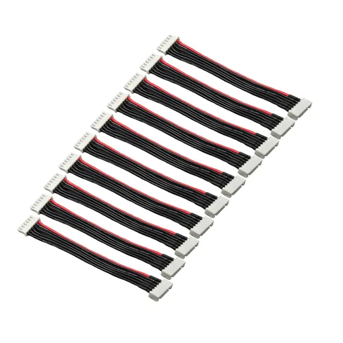 Miniatura 7 de 10 cables de extensión de equilibrio de 2S 3 pines JST-XH macho a hembra Lipo adaptador enchufe con cable de silicona 22AWG de 5.9 pulgadas