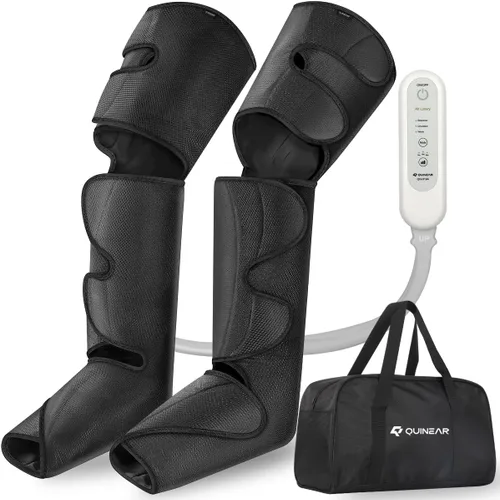 QUINEAR Masajeador completo de piernas, máquina de masaje de pies, pantorrillas y muslos, 3 intensidades, 3 modos, dispositivo de terapia de