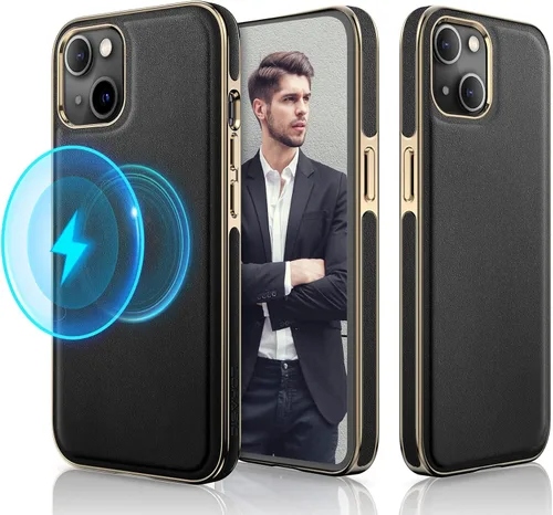 Miniatura 27 de LOHASIC Funda de cuero para iPhone 17 Pro, compatible con MagSafe Professional Business Style Funda protectora de piel sintética de primera calidad
