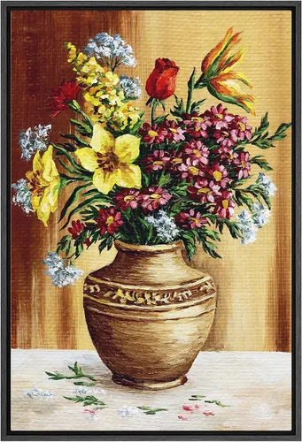 Miniatura 126 de SIGNFORD Lienzo impreso para pared, acuarela, floral, retro, abstracto, naturaleza, desierto, ilustraciones florales botánicas, arte moderno