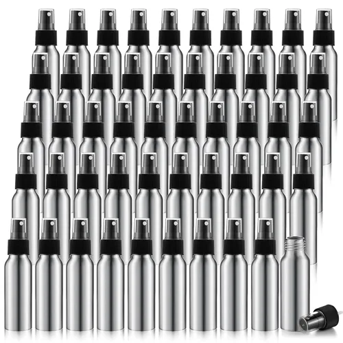 Tessco for you - Botellas atomizadoras de aluminio de 2 onzas líquidas, botellas atomizadoras de metal reutilizables, botellas de atomizador