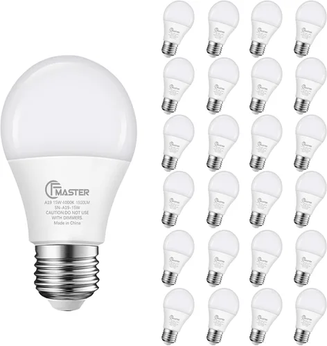 Miniatura 12 de Foco LED A19, bombillas LED equivalentes a 100 W, 15 W, 3000 K, luz blanca cálida, 1500 lúmenes, foco LED no regulable, base estándar E26 para 3000K