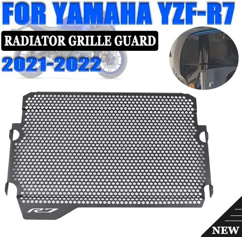 Miniatura 5 de Protector de rejilla de radiador de motocicleta, cubierta protectora de rejilla para Yamaha YZF R7 YZFR7 YZF-R7 2021 2022 MT-07 MT07 FZ-07 FZ07 2014