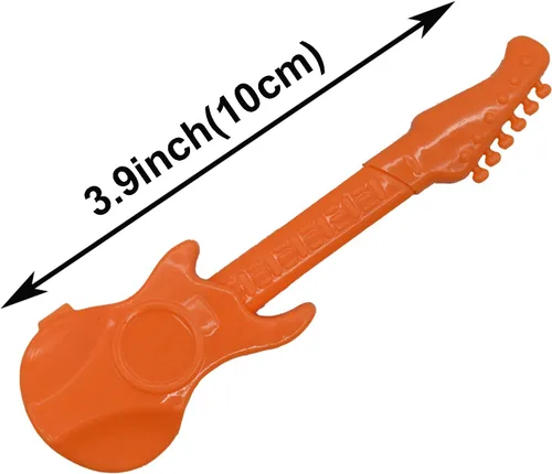 Miniatura 2 de Maydahui 48 mini bolígrafos de guitarra, bolígrafo de música novedosa, color caramelo, estilo simple, tinta azul para estudiantes escolares y fiestas