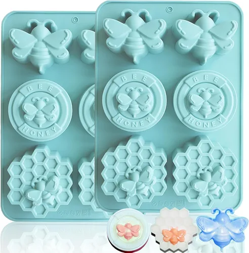 Miniatura 10 de Molde rectangular de silicona para jabón, moldes de jabón grandes de 4 onzas para hacer jabón, molde de silicona rectangular para jabón Molde