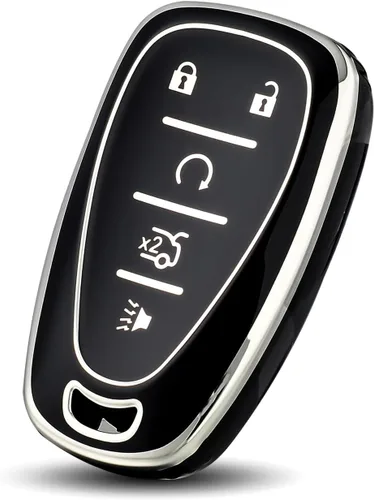 OFFWEGO - Funda protectora para llavero de Chevrolet, funda protectora de TPU adecuada para Chevrolet Malibu Tahoe Camaro Equinox Cruze Silverado
