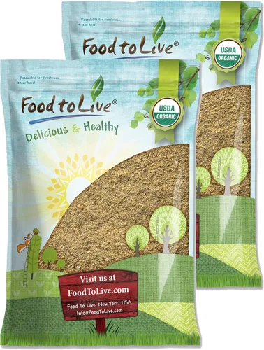 Miniatura 10 de Food to Live Mezcla de semillas orgánicas de Omega Power de lino y chía, 1 libra molidas en frío a partir de semillas enteras, sin OMG, veganas