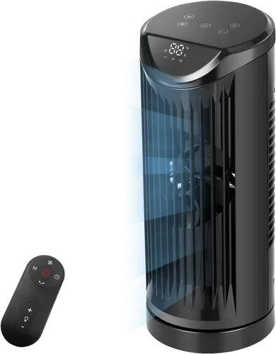 Ventilador de torre personal para dormitorio, ventilador de mesa de escritorio portátil, ventilador de pie de refrigeración con 3 velocidades y