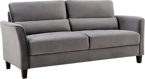 Miniatura 12 de Container Furniture Direct Stoughton - Sofá biplaza tapizado moderno de mediados de siglo con brazos inclinados para sala de estar, 57.88 pulgadas