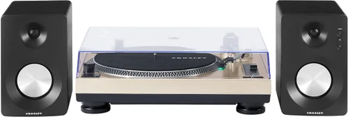 Miniatura 15 de Crosley KT100BT-CP - Sistema estéreo de tocadiscos Bluetooth con altavoces, champán