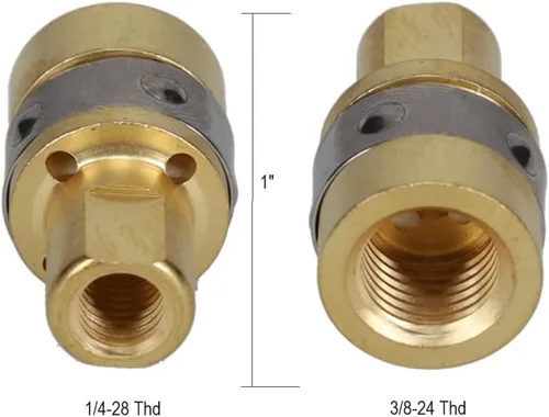 169-716 Mig - Difusor de gas Mig Adaptadores Mig para pistolas Miller M10, M15 y Hobart H9, H10 (paquete de 5) 169-716